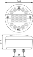 Dasteri LED Rückleuchte 3-Funktionen