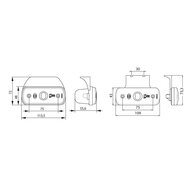 Dasteri LED Positionsleuchtesleuchte Orange 10-30V
