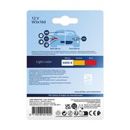Philips LED Retrofit Weiß W21W 12V W3x166d 2 Stück