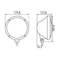 Hella Verstr R3003 compact helder | 1F3 010 119-111