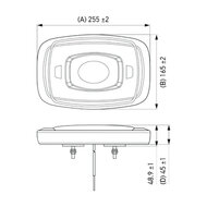Hella LED Micro Warnbalk Magnet Orange | 2RL 014 566-221