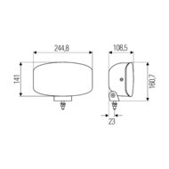 Hella H7 Halogen Fernscheinwerfer Jumbo 320 | 1FE 008 773-041