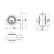 Horpol LED Begrenzungsleuchte 2-Funktionen Kurz Model U