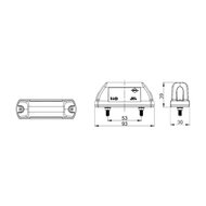 Horpol LED Postionsleuchte 12-24V 2-Funktionen + 0,5m Kabel