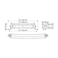 Hella Black Magic Double Curved LED Lightbar 30" 76CM | 1FJ 358 196-611