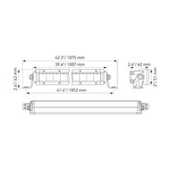 Hella Black Magic Slim LED Lightbar 40" 102CM | 1FJ 358 196-321