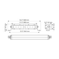 Hella Black Magic Slim LED Lightbar 32" 81CM | 1FJ 358 196-311