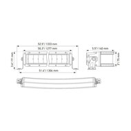 Hella Black Magic Double Cruved LED Lightbar 50" 127CM | 1GJ 358 197-631
