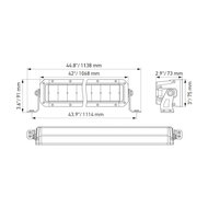 Hella Black Magic Double LED Lightbar 40'' 102CM | 1FJ 358 196-421