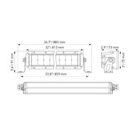 Hella Black Magic Double LED Lightbar 30'' 76CM | 1FJ 358 196-411