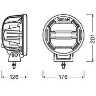 Osram LED Fernscheinwerfer Round MX180-CB