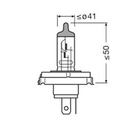 Osram R2 Halogen Birne 12V 60/55W P45t Super Bright Premium