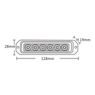 LED Blitzer 6-fach Kompakt Orange