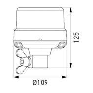 Hella LED Rundumleuchte 12/24V Orange ADR | 2XD 066 146-011