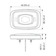 Hella Micro LED Warnbalk Orange 25cm | 2RL 014 566-201