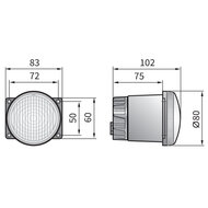 Wesem Einbau LED Nebelscheinwerfer + AMP-Faston Stecker