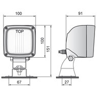 Wesem HK1 Nebelscheinwerfer mit U-Halter