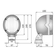 Wesem Halogen H3 Arbeitsscheinwerfer &Oslash;104x107