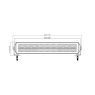 Boreman LED-Lightbar + Stadtlicht Weiß oder Orange 17"