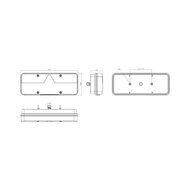 Fristom FT-500 LED-Rücklicht links 6-Funktionen 12-36V