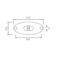 Aspöck LED Positionsleuchte Flatpoint II 0,5m Kabel 12V