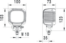 Hella S3000 LED-Arbeitsscheinwerfer 3000LM 12-48V Fernscheinwerfer | 1GA 357 109-012