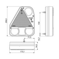 Horpol LED Rückleuchte 5P Links + Nebelschlussleuchte LZD 777