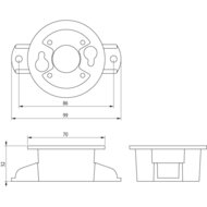 Dasteri Flache Montageplatte MN15
