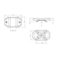 Dasteri LED Leuchtbalken Orange 62CM + Arbeitslicht + Fernbedienung