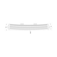 Boreman LED-Lightbar Curved + Stadtlicht Weiß oder Orange 20"