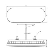 Fristom FT-320 LED Rückleuchte 3-Funktionen + Kabel