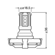 Osram PS19W LED Retrofit PG20-1 Weiß 12V | OFF-ROAD ONLY