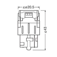 Osram W21W LED Retrofit Weiß 12V W3x16d 2 Stück | OFF-ROAD ONLY