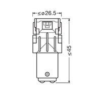 Osram P21/5W LED Retrofit Weiß 12V BAY15d 2 Stück | OFF-ROAD ONLY