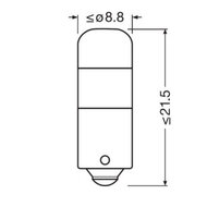 Osram T4W LED Retrofit Weiß 12V BA9s 2 Stück | OFF-ROAD ONLY
