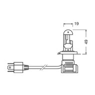Osram H4 LED Hauptscheinwerfer 12V Set Night Breaker LED ECE-geprüft