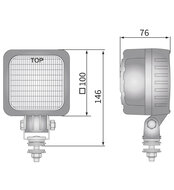 Wesem LED Arbeitsscheinwerfer 1500LM + Deutsch-DT