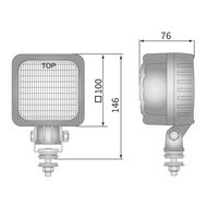 Wesem LED Breitstrahler 2500LM + AMP Faston