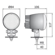 Wesem LED Tagfahrlicht mit eingebautem Deutsch Stecker