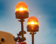 Hella Rotaflash Compact FL LED Rundumleuchte DIN-Halterung