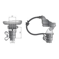 afmetingen din steun werklamp