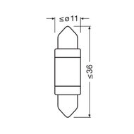 Osram C5W LED Retrofit 36mm Weiß 12V SV8.5-8 | OFF-ROAD ONLY