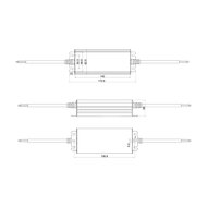 Wasserdichtes 12-Volt DC 100W LED-Netzteil