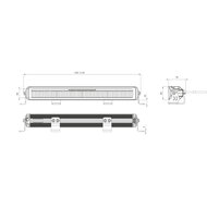 Dasteri LED-Lichtleiste 54 CM | Tagfahrlicht + LED Blitzer