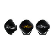 SET 4x Hella LED Fernscheinwerfer Blade 7" Schwarz + Schutzkappen