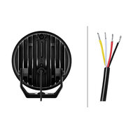 Hella LED-Fernscheinwerfer Blade 7" Schwarz Weiß/Orange Positionslicht Ref. 25