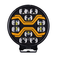 X-Spider Toxic LED-Strahler rund | Tagfahrlicht + LED-Blinker