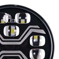 X-Spider Toxic LED-Strahler rund | Tagfahrlicht + LED-Blinker