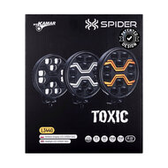 X-Spider Toxic LED-Strahler rund | Tagfahrlicht + LED-Blinker