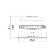 LED Blinklicht mit Batterie | 54W | Magnetisch